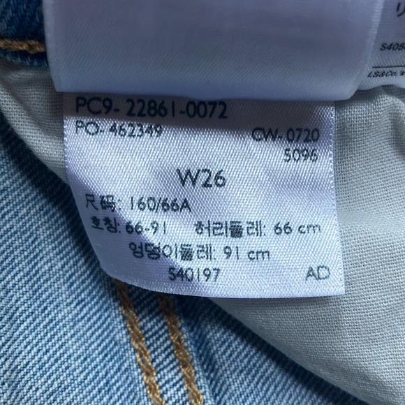 LEVIS Wedgie light wash jeans size 26 - Picture 5 of 7